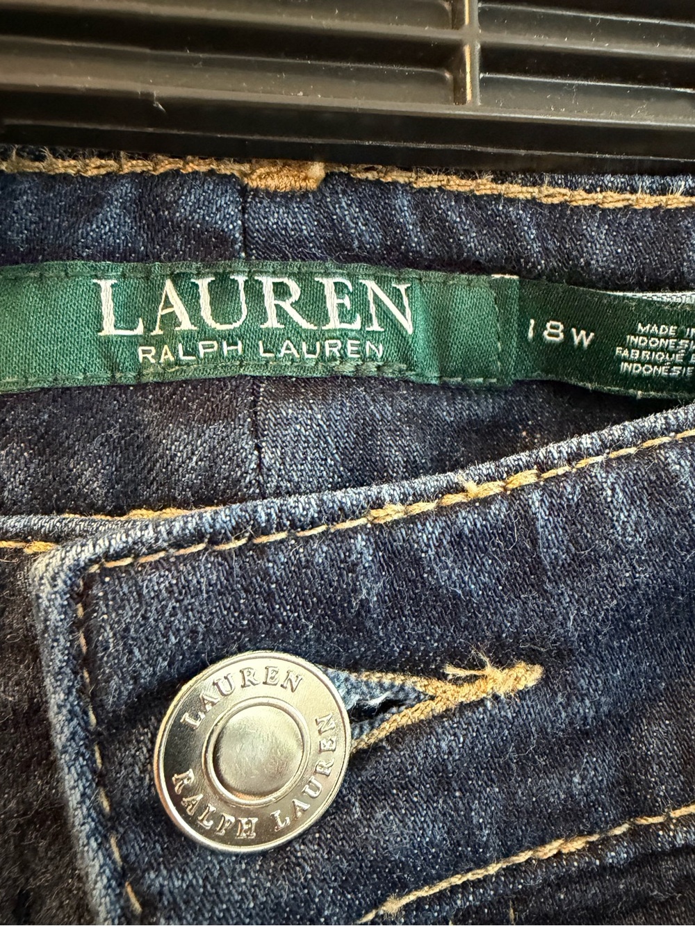 Lauren Ralph Lauren 18W Dark Wash Bootcut Jeans Plus Size Denim - Picture 3 of 7